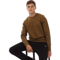 Sweatshirts*Lyle And Scott Crewneck Sweatshirt in Brown