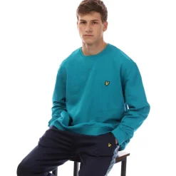 Sweatshirts*Lyle And Scott Crewneck Sweatshirt in Blue