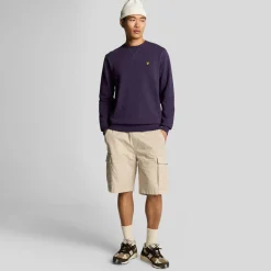 Sweatshirts*Lyle And Scott Crewneck Sweatshirt in Purple