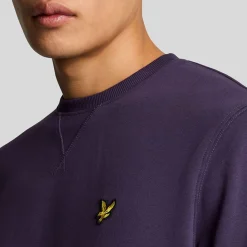 Sweatshirts*Lyle And Scott Crewneck Sweatshirt in Purple