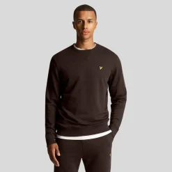 Sweatshirts*Lyle And Scott Crewneck Sweatshirt in Brown