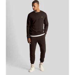 Sweatshirts*Lyle And Scott Crewneck Sweatshirt in Brown