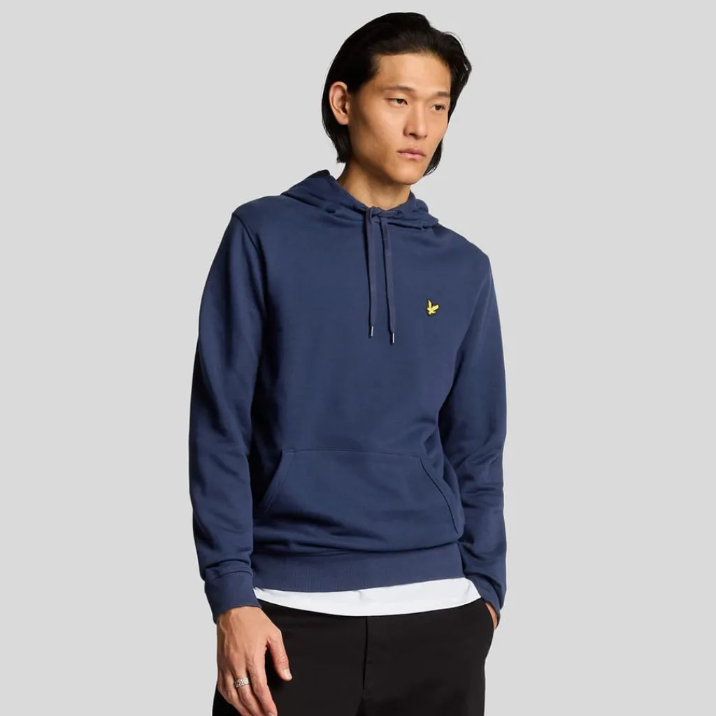 Sweatshirts|Hoodies*Lyle And Scott Eagle Head Pullover Hoodie in Navy