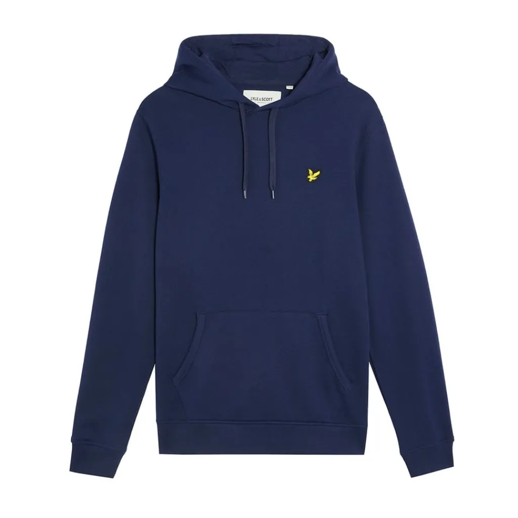 Sweatshirts|Hoodies*Lyle And Scott Eagle Head Pullover Hoodie in Navy