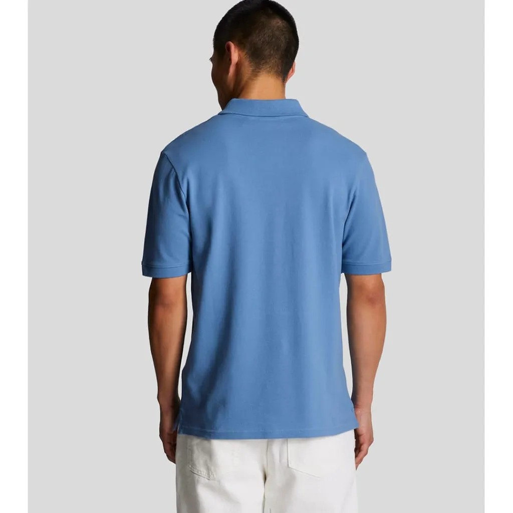 Polo Shirts*Lyle And Scott Embroidered Polo Shirt in Blue