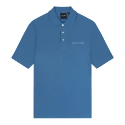 Polo Shirts*Lyle And Scott Embroidered Polo Shirt in Blue