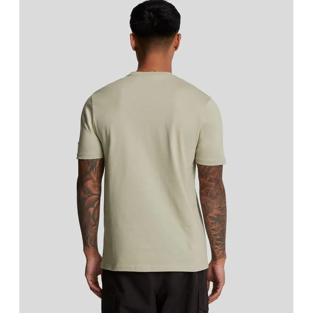 T-Shirts And Vests*Lyle And Scott Embroidered T-Shirt in Beige