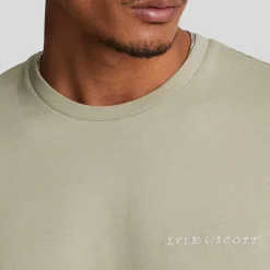 T-Shirts And Vests*Lyle And Scott Embroidered T-Shirt in Beige