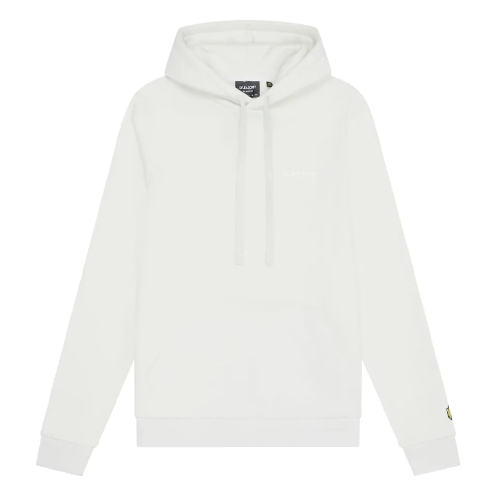 Sweatshirts|Hoodies*Lyle And Scott Embroidered Hoodie in Blue-White
