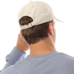 Caps-Hats*Lyle And Scott Embroidered Cord Cap in Cream