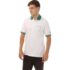 Polo Shirts*Lyle And Scott Embroidered Tipped Polo Shirt in White
