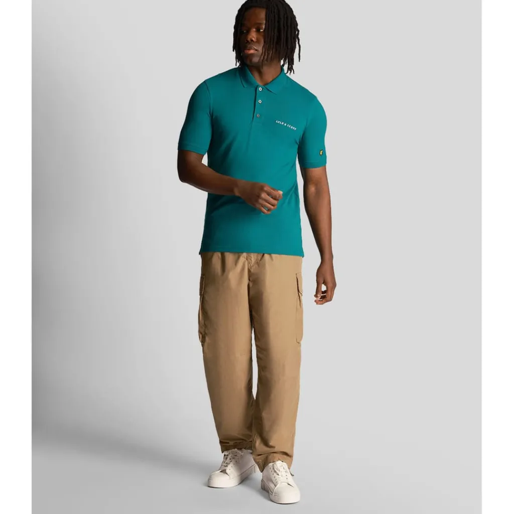 Polo Shirts*Lyle And Scott Embroidered Polo Shirt in Green