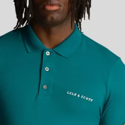 Polo Shirts*Lyle And Scott Embroidered Polo Shirt in Green