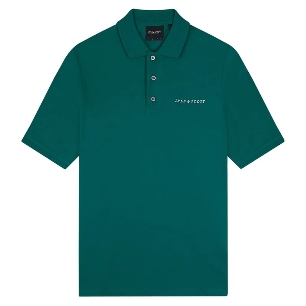Polo Shirts*Lyle And Scott Embroidered Polo Shirt in Green