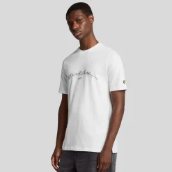 T-Shirts And Vests*Lyle And Scott Established 1874 Graphic T-Shirt in White