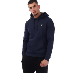 Sweatshirts|Hoodies*Lyle And Scott Flag Print Pullover Hoodie in Navy