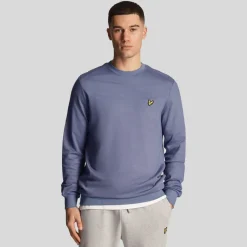Sweatshirts*Lyle And Scott Fly Fleece Crewneck Sweatshirt in Blue