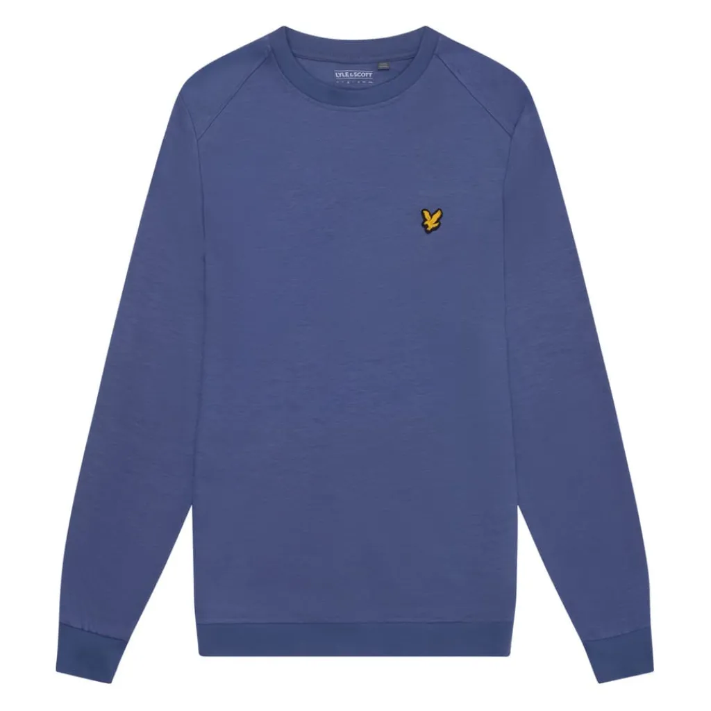 Sweatshirts*Lyle And Scott Fly Fleece Crewneck Sweatshirt in Blue
