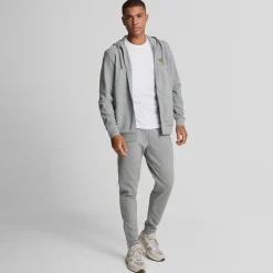 Trousers*Lyle And Scott Fly Fleece Tracksuit Bottoms in Grey