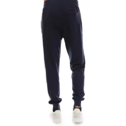 Trousers*Lyle And Scott Fly Fleece Colour Block Tracksuit Bottoms in Navy