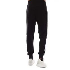 Trousers*Lyle And Scott Fly Fleece Colour Block Tracksuit Bottoms in Black