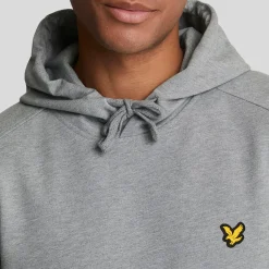 Sweatshirts|Hoodies*Lyle And Scott Fly Fleece Hoodie in Grey