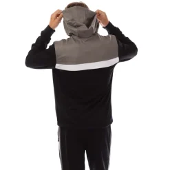 Sweatshirts|Hoodies*Lyle And Scott Fly Fleece Colour Block Hoodie in Black