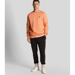 Sweatshirts*Lyle And Scott Fly Fleece Crewneck Sweatshirt in Coral