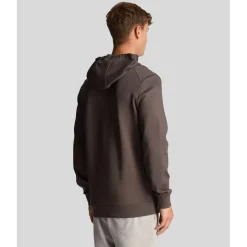 Sweatshirts|Hoodies*Lyle And Scott Fly Fleece Hoodie in Grey