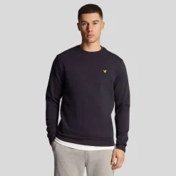 Sweatshirts*Lyle And Scott Fly Fleece Crewneck Sweatshirt in Navy