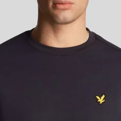 Sweatshirts*Lyle And Scott Fly Fleece Crewneck Sweatshirt in Navy
