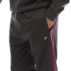 Trousers*Lyle And Scott Fly Fleece Colour Block Tracksuit Bottoms in Grey