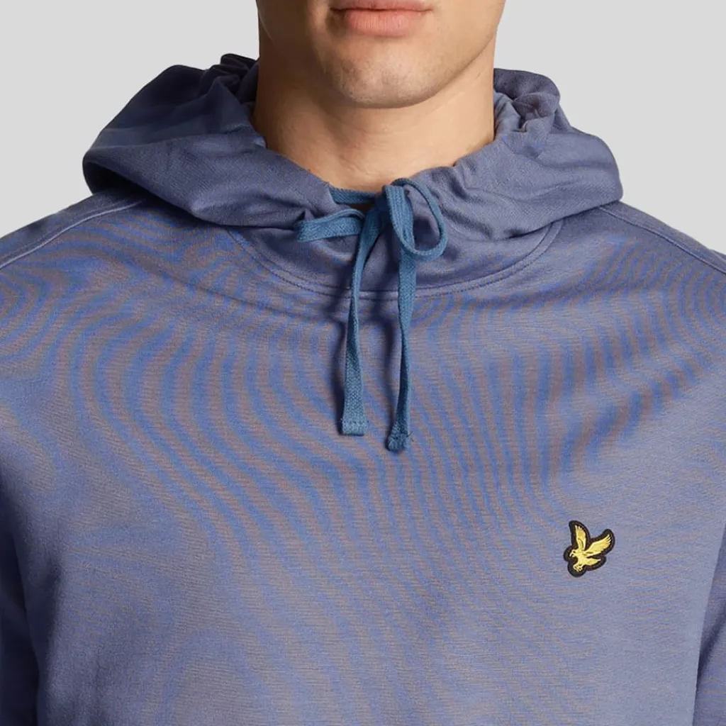Sweatshirts|Hoodies*Lyle And Scott Fly Fleece Hoodie in Blue