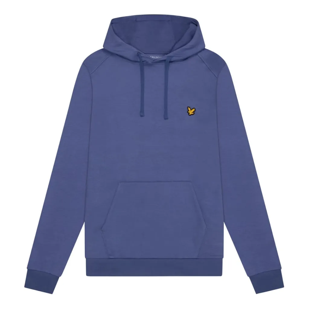Sweatshirts|Hoodies*Lyle And Scott Fly Fleece Hoodie in Blue