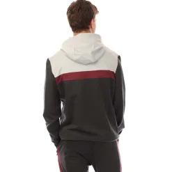Sweatshirts|Hoodies*Lyle And Scott Fly Fleece Colour Block Hoodie in Grey