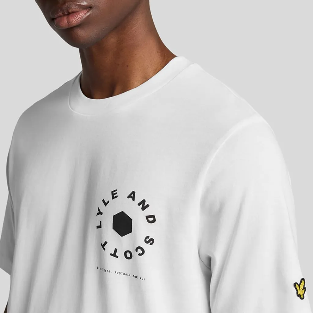 T-Shirts And Vests*Lyle And Scott Football Wheel Graphic T-Shirt in White