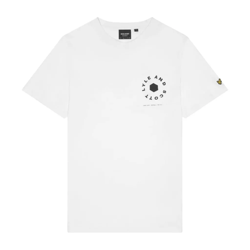 T-Shirts And Vests*Lyle And Scott Football Wheel Graphic T-Shirt in White