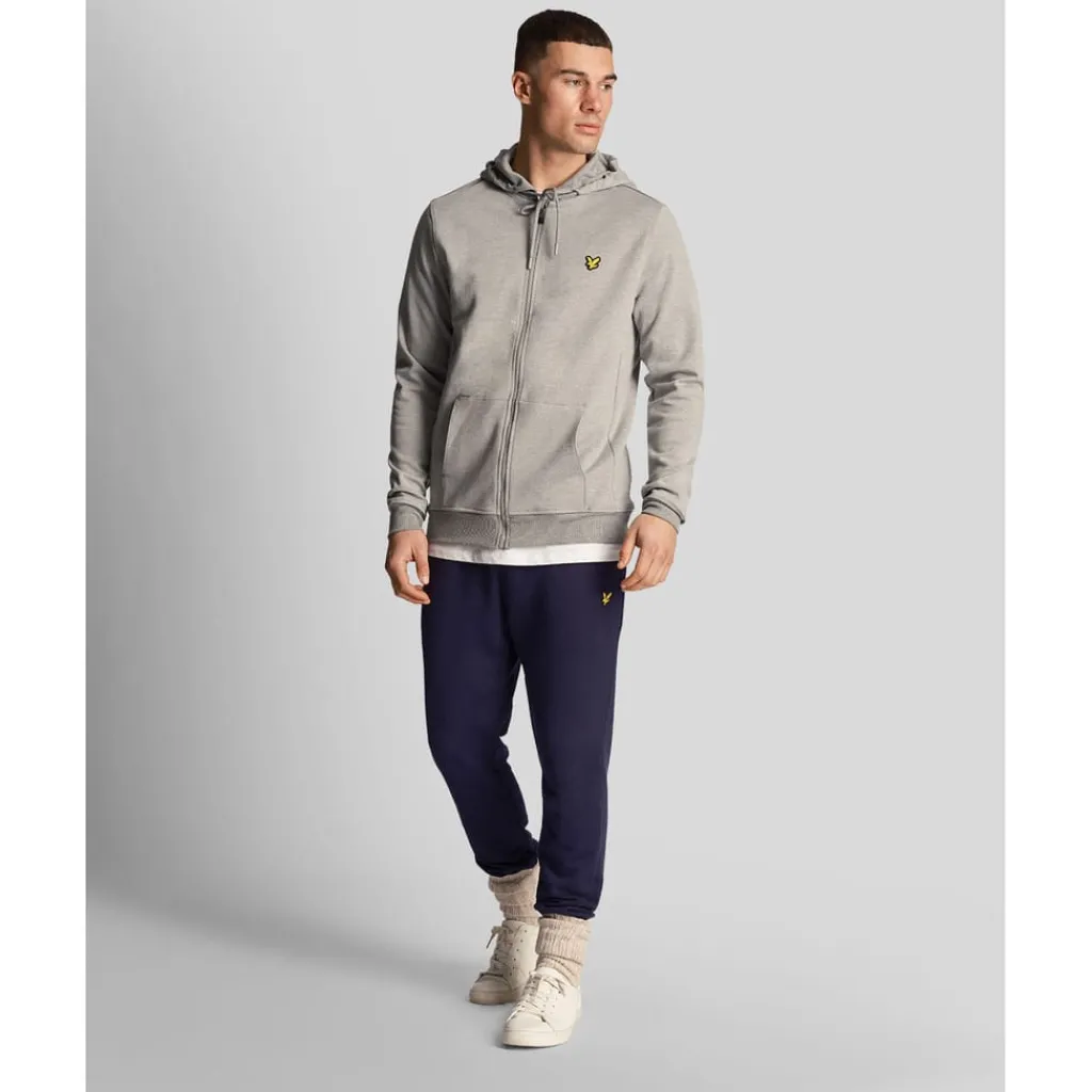 Sweatshirts*Lyle And Scott Full Zip Fly Fleece Hoodie in Grey