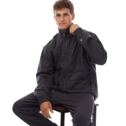 Coats And Jackets*Lyle And Scott Interlock Hybrid Panelled Bomber Jacket in Navy