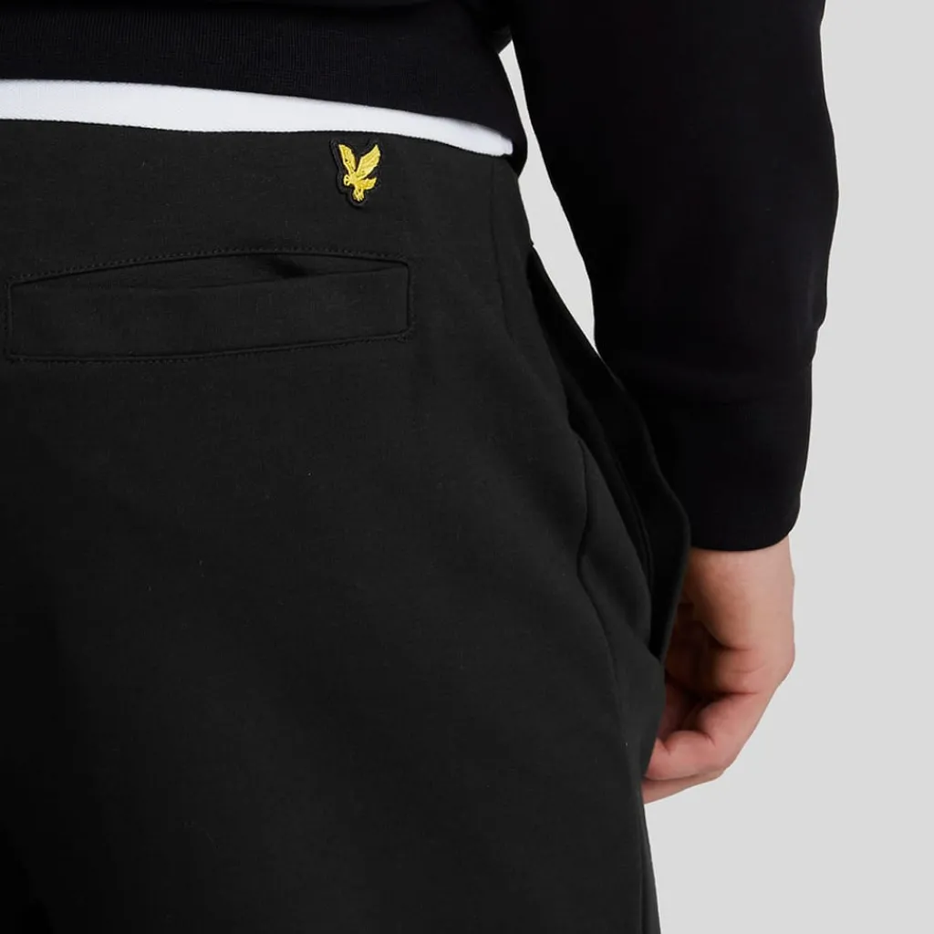 Trousers*Lyle And Scott Interlock Cuffed Sweatpants in Black