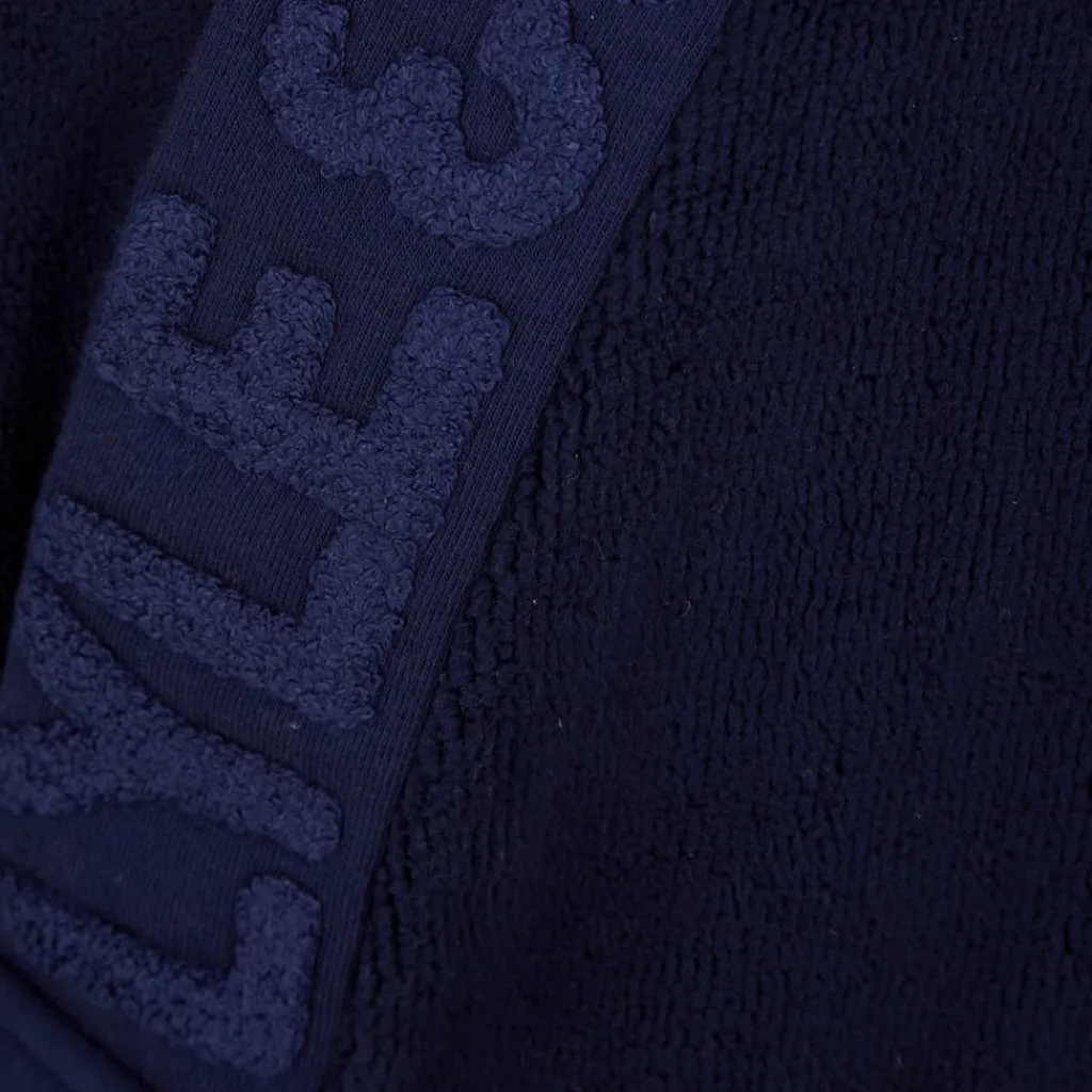 Underwear And Socks*Lyle And Scott Jacquard Text Dressing Gown in Blue