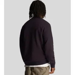 Sweatshirts*Lyle And Scott Loopback Embroidered Crewneck Sweatshirt in Navy