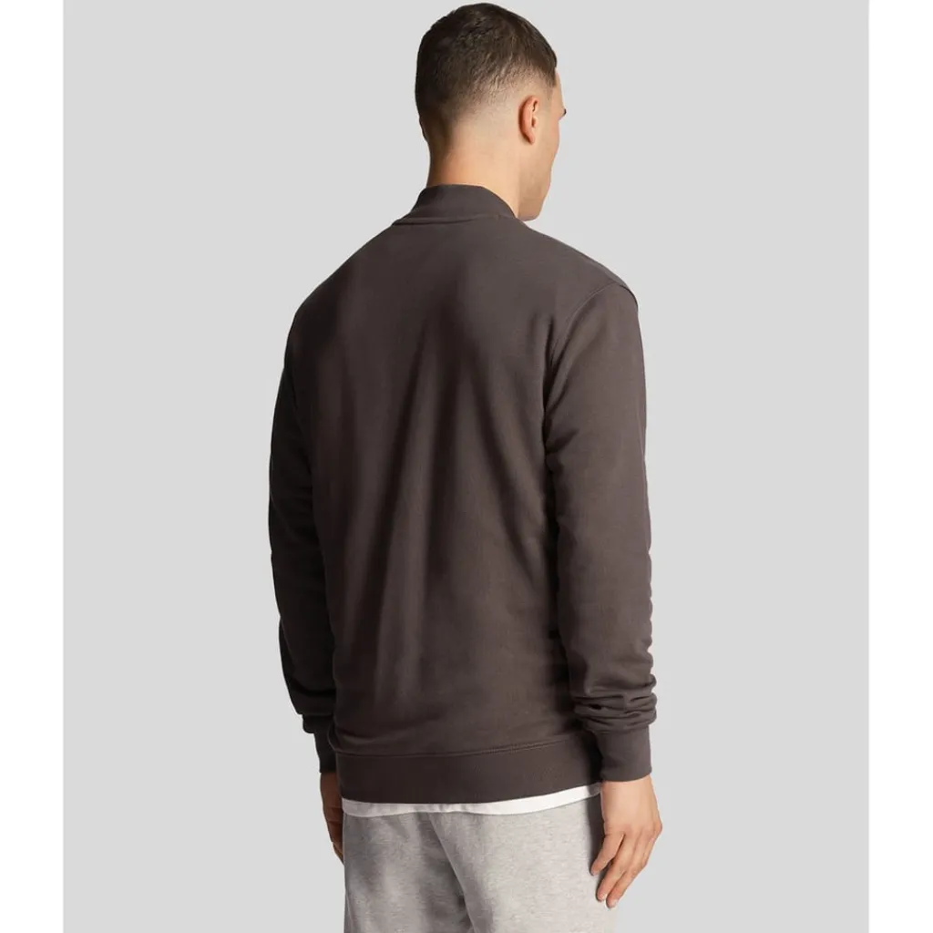 Coats And Jackets*Lyle And Scott Loopback Jersey Bomber Jacket in Gunmetal