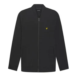 Coats And Jackets*Lyle And Scott Loopback Jersey Bomber Jacket in Gunmetal