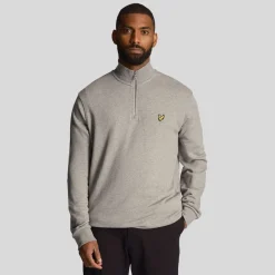 Sweatshirts*Lyle And Scott Loopback Quarter Zip Sweatshirt in Grey