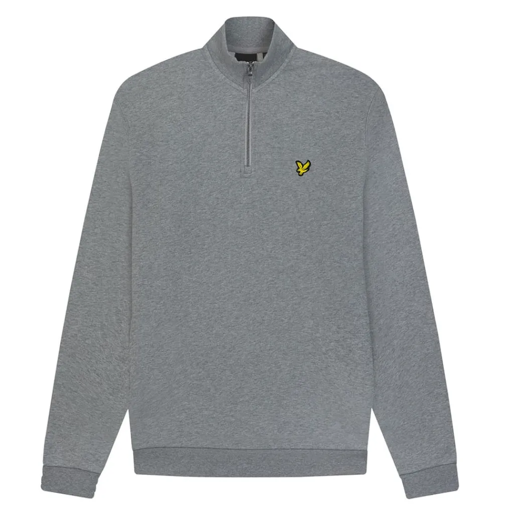 Sweatshirts*Lyle And Scott Loopback Quarter Zip Sweatshirt in Grey