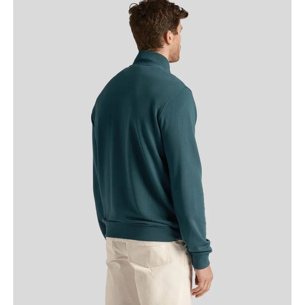 Sweatshirts*Lyle And Scott Loopback Quarter Zip Sweatshirt in Green