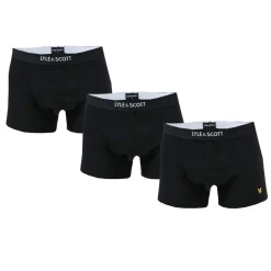 Gifts|Underwear And Socks*Lyle And Scott Mens Nathan 3 Pack Boxer Shorts in Black