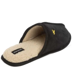 Slippers*Lyle And Scott Mens Tarquinn Slippers in Black