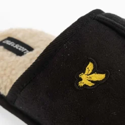 Slippers*Lyle And Scott Mens Tarquinn Slippers in Black